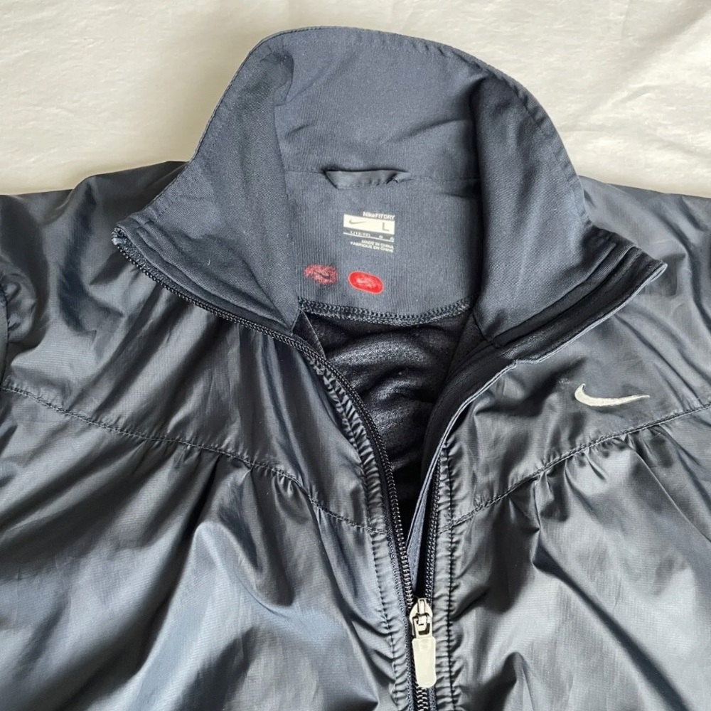 Nike Fit Dry Girls Jacket Navy Blue Sz L (12-14)